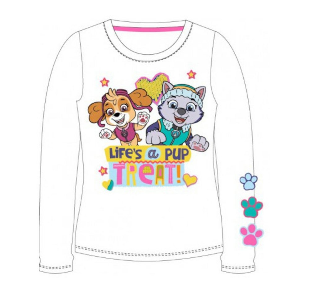 PAW PATROL T-Shirt PAW Patrol Langarm- Shirt für Mädchen, 'Life's a PUP', Skye & Everes von PAW PATROL