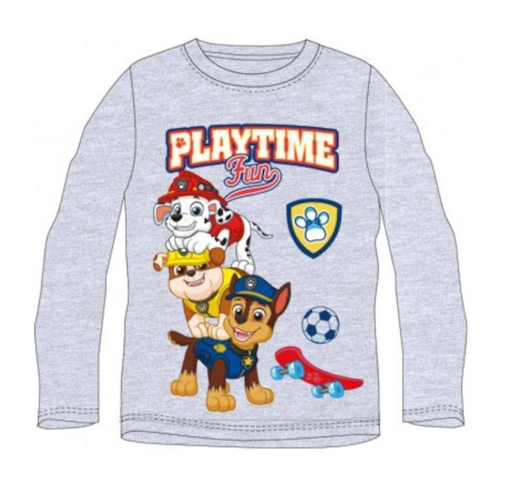 PAW PATROL T-Shirt Paw Patrol Langarm-T-Shirt für Jungen - Playtime Fun" Design, 100%" von PAW PATROL