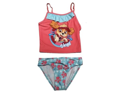 PAW PATROL Tankini Bikini Badeanzug Skye rosa/hellblau (as3, Numeric, Numeric_110, Regular) von PAW PATROL