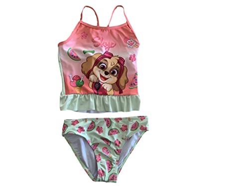 PAW PATROL Tankini Bikini Badeanzug Skye türkis (as3, Numeric, Numeric_110, Regular) von PAW PATROL