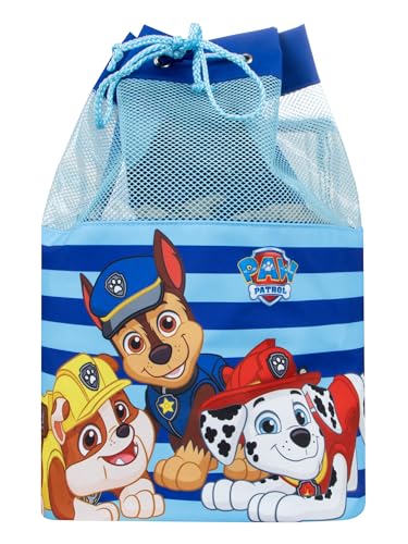 PAW PATROL Tasche | Jungen Schwimmtasche | Chase und Marshall Kinder Schwimmtasche | Einheitsgröße Blau von PAW PATROL