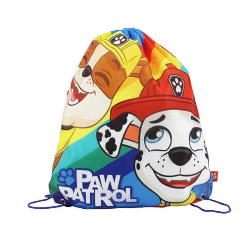 Paw Patrol Turnbeutel für Jungen, Schultasche, Kinder-Rucksack mit Kordelzug, Gepäcktasche, Reisesack-Rucksack, Geschenk für Kinder von PAW PATROL