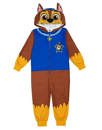 PAW PATROL Unisex Kinder Multicoloured Onesie | Chase Charakter Kostüm Pyjama | Perfekt zum Spielen, Entdecken und gemütlichen Nächten | Hergestellt für ultimativen Komfort von PAW PATROL