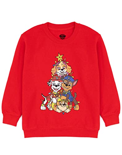 Paw Patrol Weihnachten Jumper Jungen Mädchen Kinder Rot Weihnachten Pullover 6-7 Jahre von PAW PATROL