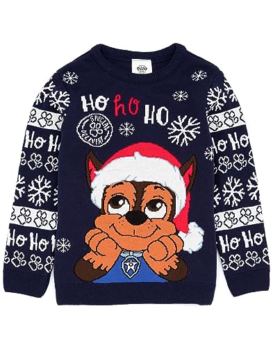 PAW PATROL Weihnachts Pullover Kinder Jungen Chase Marineblauer Weihnachts 3-4 Jahre von PAW PATROL