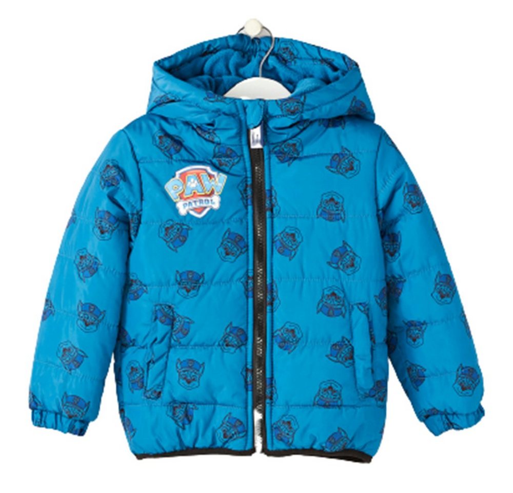 PAW PATROL Winterjacke Paw Patrol Chase Kinder Jungen Winterjacke Kapuzenjacke Gr. 92 bis 128 von PAW PATROL