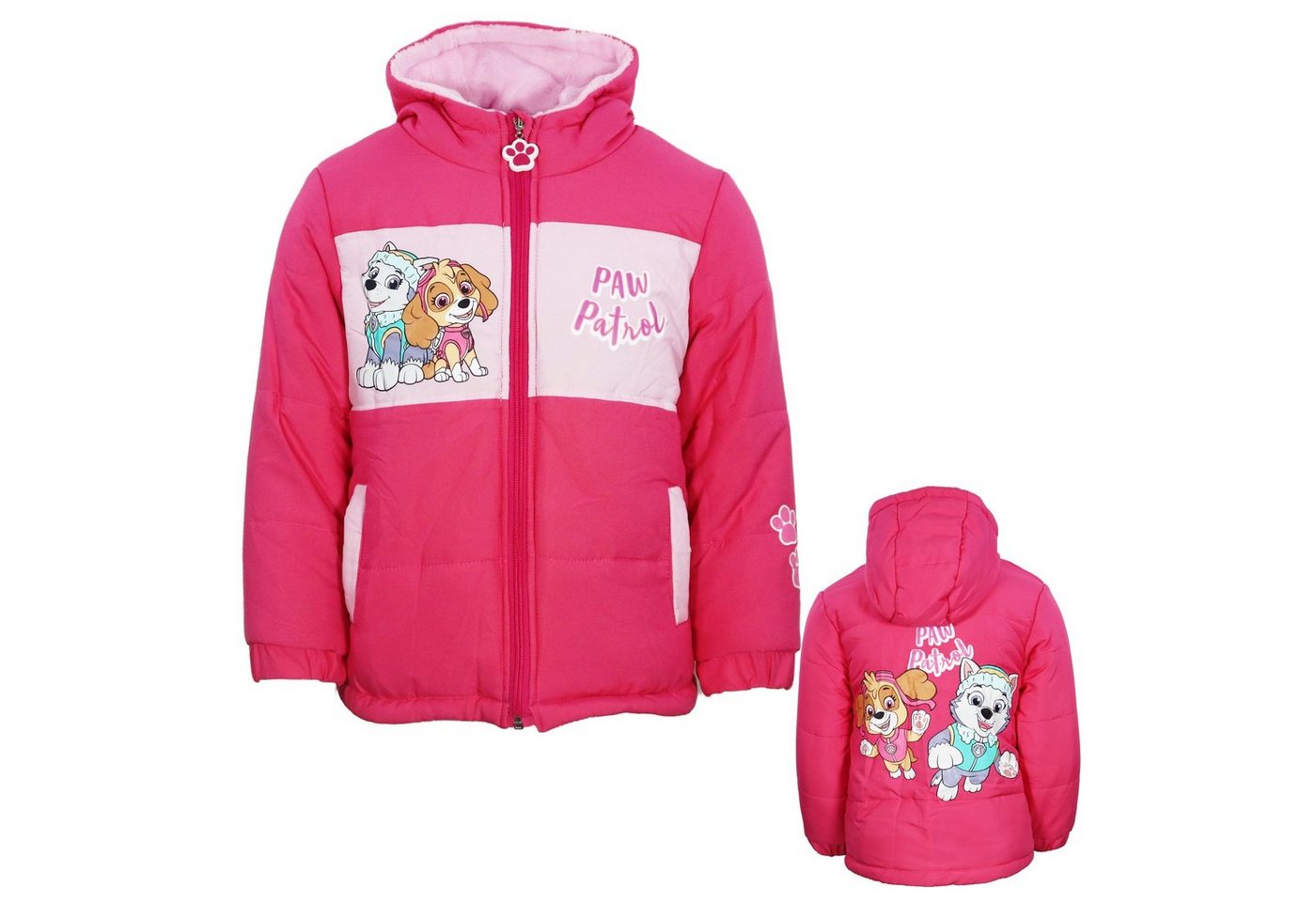 PAW PATROL Winterjacke Paw Patrol Skye Everest Kinder Mädchen Jacke mit Kapuze Gr. 92 bis 116 von PAW PATROL