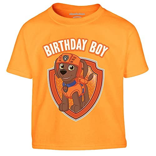 Paw Patrol Jungen Tshirt Zuma Birthday Boy Geburtstag Junge Tshirt Kinder 116 Orange von PAW PATROL