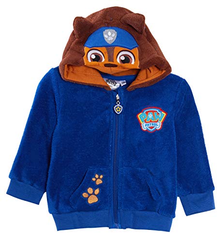 Paw Patrol Baby Jungen Hoodie Neuheit Kapuzen-Fleecejacke Kleinkinder Chase Marshal Reißverschluss Pullover Gr. 12 Monate, Verfolgung von PAW PATROL