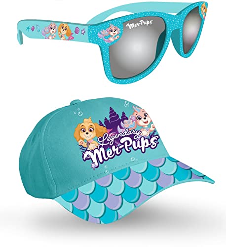 Paw Patrol Kinder Sonnenbrille & Baseball Cap Sommer Set 100% UV-Schutz, blau, Einheitsgröße von PAW PATROL