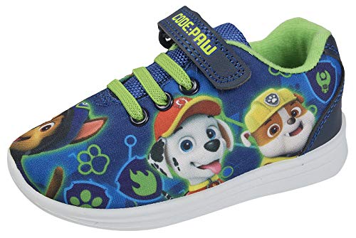 Paw Patrol Leichte Turnschuhe für Jungen, einfach zu befestigen, Sport-Pumps, Sneakers, Code Pfote, 23 EU von PAW PATROL