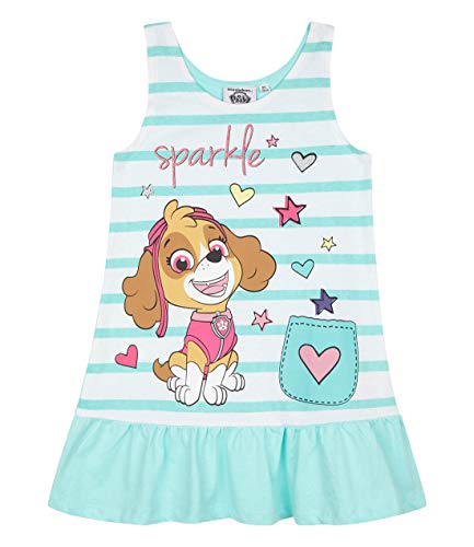 Paw Patrol Mädchen 6030 Kleid, Türkis, 92 von PAW PATROL