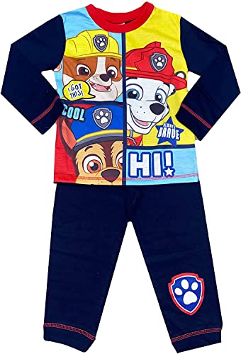 Paw Patrol Marshall Jungen Schlafanzug Rubble Chase Hi!, mehrfarbig, 104 von PAW PATROL