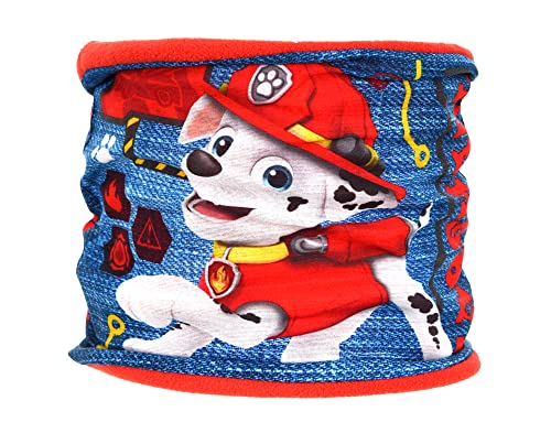 Paw Patrol Schlauchschal Snood Kinder Jungen Schal Halstuch rot blau Mütze neu!, Farbe:rot von PAW PATROL