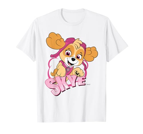 Paw Patrol Skye, Retro-Cartoon-Pose, Abenteuer, Power-Kunst für Mädchen T-Shirt von PAW PATROL