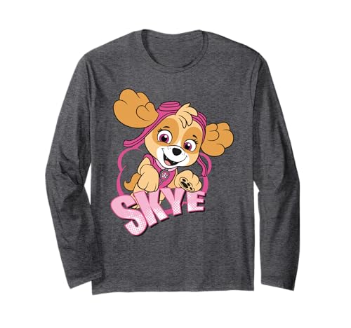 Paw Patrol Skye Cartoon Rescue Girl Power Pup, Retro-Kunstwerk Langarmshirt von PAW PATROL