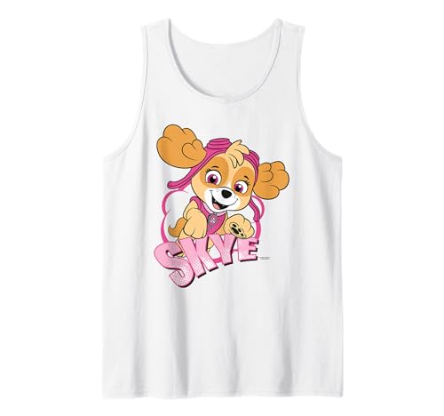 Paw Patrol Skye Cartoon Rescue Girl Power Pup, Retro-Kunstwerk Tank Top von PAW PATROL