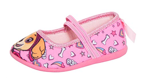 Paw Patrol Skye Mädchen Hausschuhe Kinder Slip On mit Gummibändern Ballettschuhe Ballerinas, Pink - rose - Größe: 30 EU von PAW PATROL