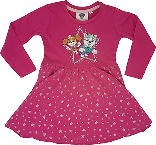 PAW Patrol - Helfer auf vier Pfoten Mädchen Kleid (Pink 2, 128) von PAW Patrol - Helfer auf vier Pfoten