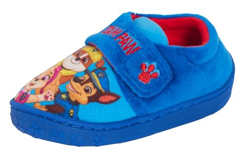 PAW PATROL Jungen Hausschuhe Chase Marshall Kids Easy Touch Fasten House Shoes Booties von PAW PATROL