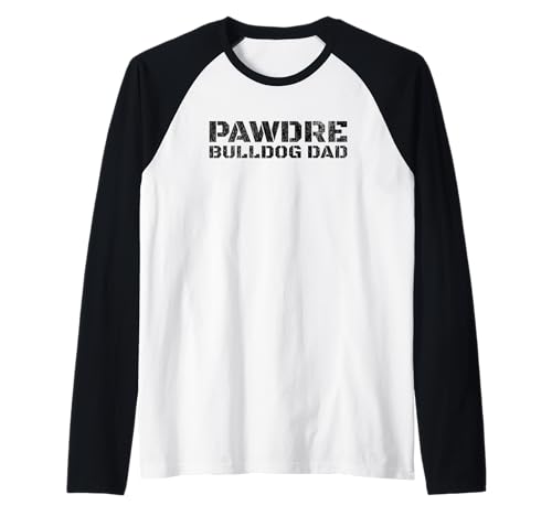 Herren PAWDRE Bulldog Dog Dad Design for Canine Lovers Raglan Herren PAWDRE Bulldog Dog Dad Design for Canine Lovers Raglan von PAWDRE