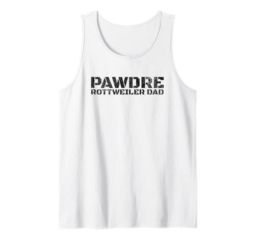 Herren PAWDRE Rottweiler Dog Dad Design for Dog Fathers Tank Top von PAWDRE