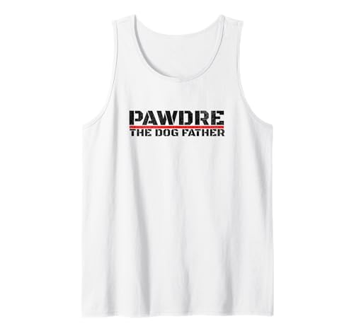 Herren Red Line Fire Department First Responder Dog Dad Tank Top von PAWDRE