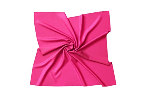 PB Pietro Baldini Seidentuch Bandana für Damen - Edel und chic als Halstuch verwendbar - 55 x 55 cm - rose von PB Pietro Baldini