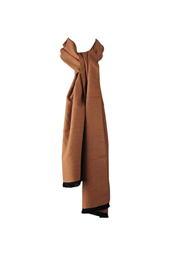 PB Pietro Baldini Seidenschals für Damen und Herren - Unicolor Schal aus 100% Seide für Herbst und Winter - 30 x 180 cm Beige Braun von PB Pietro Baldini