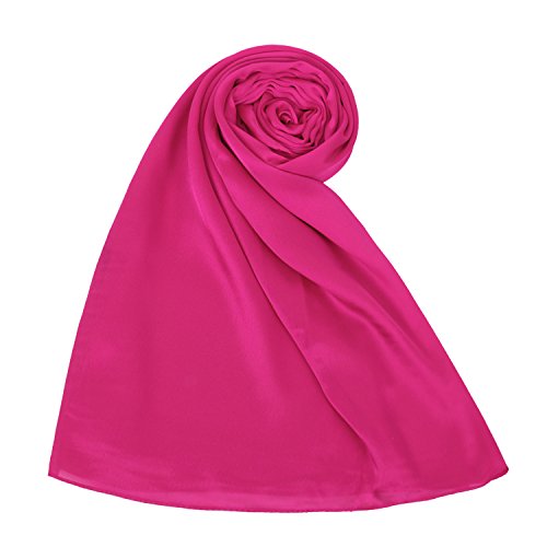 PB-SOAR 100% Seide Seidenschal Schal Stola Halstuch, einfarbiger Schal aus Seide, 180 x 86cm, 20 Farben auswählbar von PB-SOAR