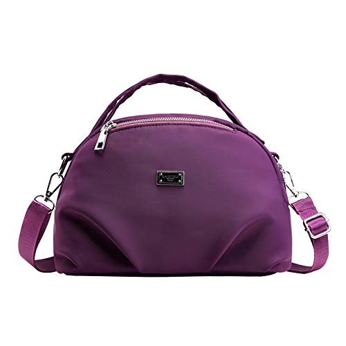 PB-SOAR Damen Mädchen Nylon kleine wasserdichte Umhängetasche Schultertasche Handtasche Messenger Bag Sporttasche, Tasche für Büro Reise Sport Wandern Freizeit usw (Lila) von PB-SOAR