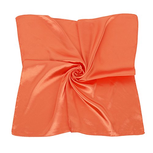 PB-SOAR Einfarbiger Schal Bandana Halstuch Kopftuch Nickituch, 13 Farben auswählbar (Orange) von PB-SOAR