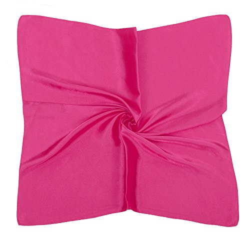 PB-SOAR Einfarbiger Schal Bandana Halstuch Kopftuch Nickituch, 13 Farben auswählbar (Pink) von PB-SOAR