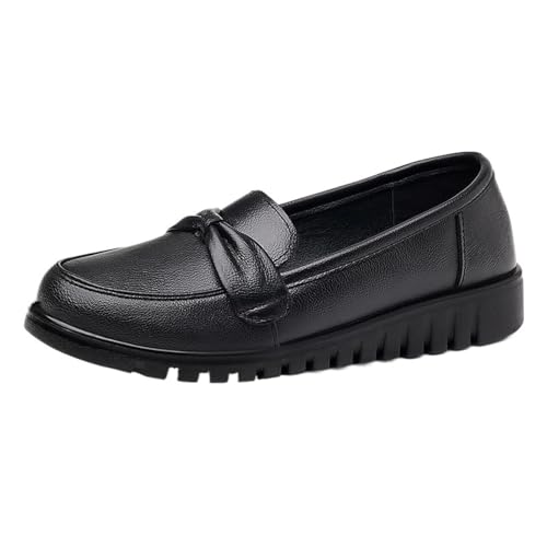 PBHGMGEBLV Leichte Damen-Flachschuhe, bequem, schwarz, lässig, for Damen, Slipper, Arbeitsschuhe(40EU) von PBHGMGEBLV