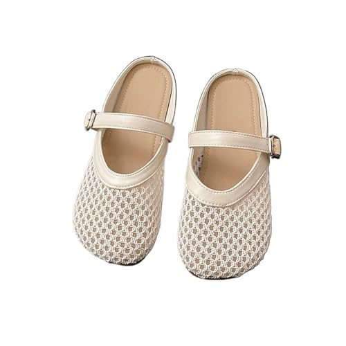 Sommer Stil Hohl Baotou Fischernetz Flache Unterseite Mesh Schnalle Hausschuhe for Frauen(White,38EU) von PBHGMGEBLV