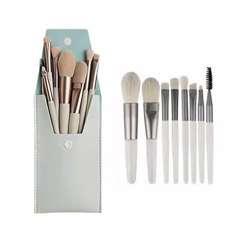 8-Teiliger Make-up Pinsel Set, Foundation Make-up Lidschatten Lippenpinsel, Kontur Pinsel Make-up Box, Mini Größe, Für Anfänger (#1) von PCC PTYXIS