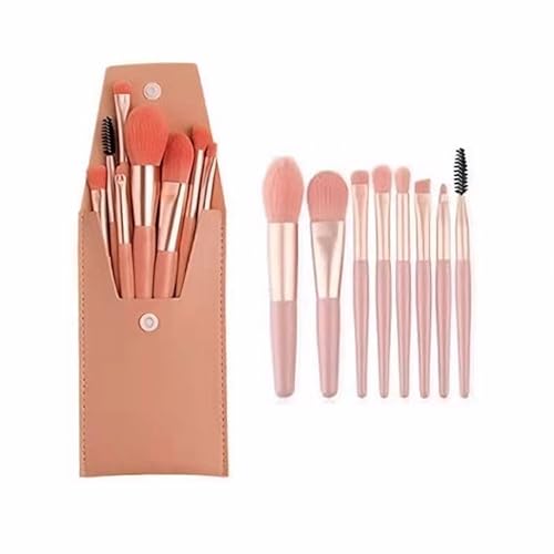 8-Teiliger Make-up Pinsel Set, Foundation Make-up Lidschatten Lippenpinsel, Kontur Pinsel Make-up Box, Mini Größe, Für Anfänger (#2) von PCC PTYXIS