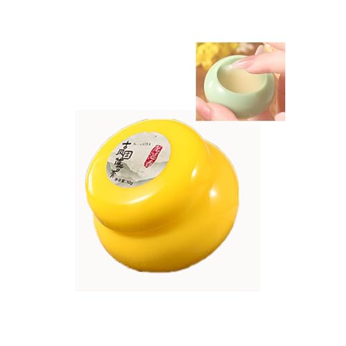 Antiker Stil fester Parfüm Balsam - tragbarer Blumen & fruchtiges Licht Duft, langlebiger frischer Duft für Mädchen, Taschengröße chinesischen Stil Parfüm in exquisiten Vintage-Glas (Ambergris) von PCC PTYXIS