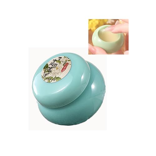 Antiker Stil fester Parfüm Balsam - tragbarer Blumen & fruchtiges Licht Duft, langlebiger frischer Duft für Mädchen, Taschengröße chinesischen Stil Parfüm in exquisiten Vintage-Glas (Camellia Blume) von PCC PTYXIS