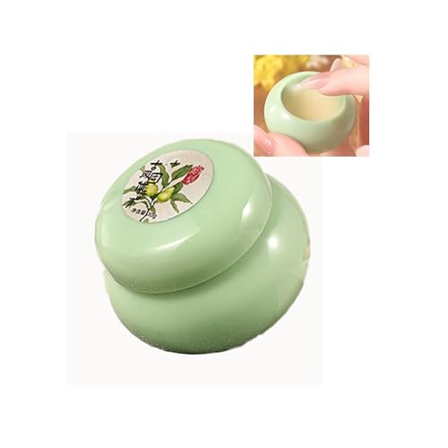 Antiker Stil fester Parfüm Balsam - tragbarer Blumen & fruchtiges Licht Duft, langlebiger frischer Duft für Mädchen, Taschengröße chinesischen Stil Parfüm in exquisiten Vintage-Glas (Gansbirne) von PCC PTYXIS