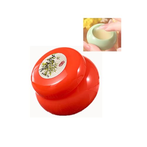 Antiker Stil fester Parfüm Balsam - tragbarer Blumen & fruchtiges Licht Duft, langlebiger frischer Duft für Mädchen, Taschengröße chinesischen Stil Parfüm in exquisiten Vintage-Glas (Osmanthus) von PCC PTYXIS