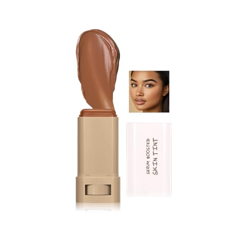Foundation Stick, Foundation Pinsel, Make Up Foundation, Boosted Skin Tint, Foundation für reife Haut und Konturstab deckt Unebenheiten zu (#3, 18g) von PCC PTYXIS