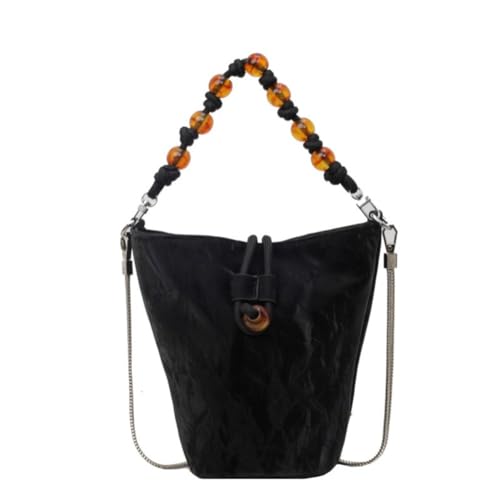 PCCYFZ Einfachheit Sommer Umhängetasche Mini Umhängetasche Handtasche Lady unter den Armen Umhängetasche (schwarz) von PCCYFZ