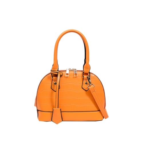 PCCYFZ Neue 2024 Schale Handtasche Urlaub Sand Handtasche Lady Einfachheit Vielseitig Umhängetasche (orange) von PCCYFZ