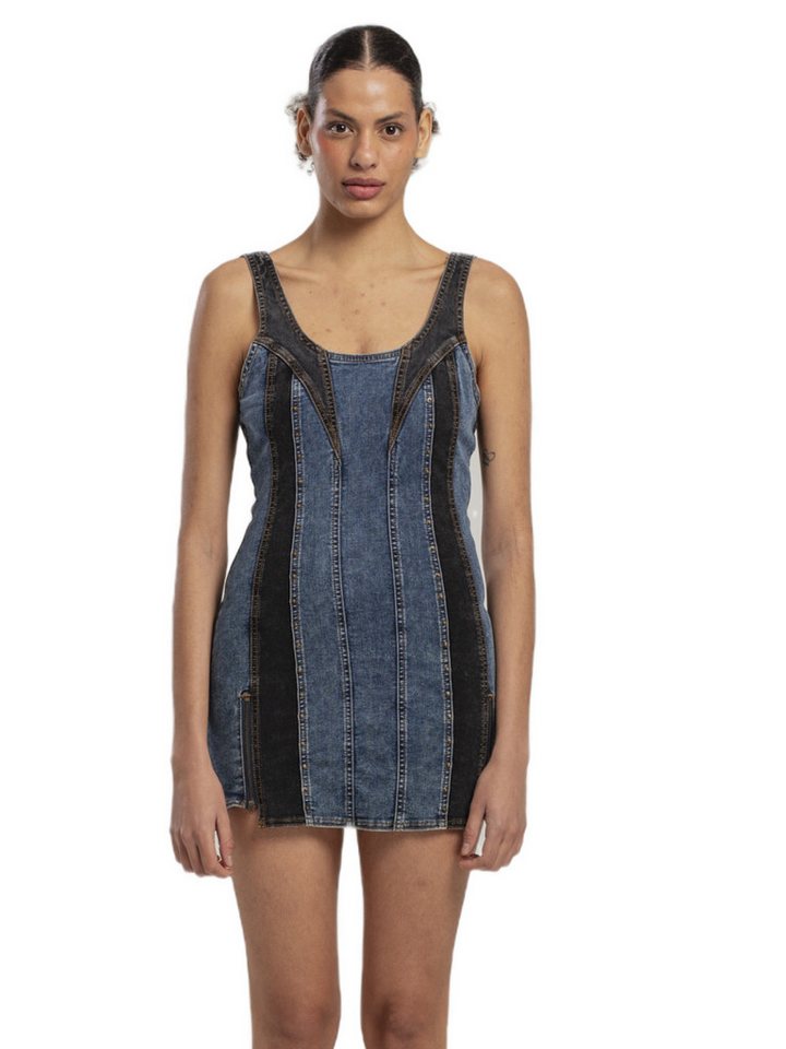 PCFG Babydollkleid FREE HEAVEN ZWEIFARBIGES DENIMKLEID von PCFG