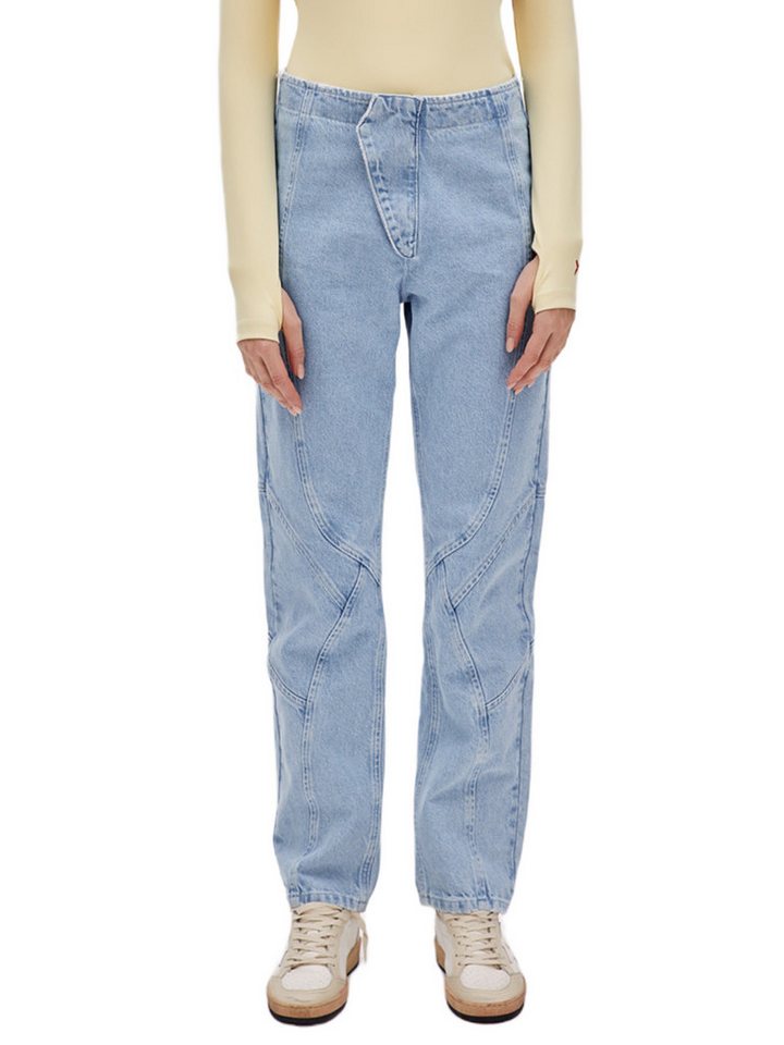 PCFG Loungepants DENIM MIT NAHTDETAILS UND GERADE PASSFORM von PCFG