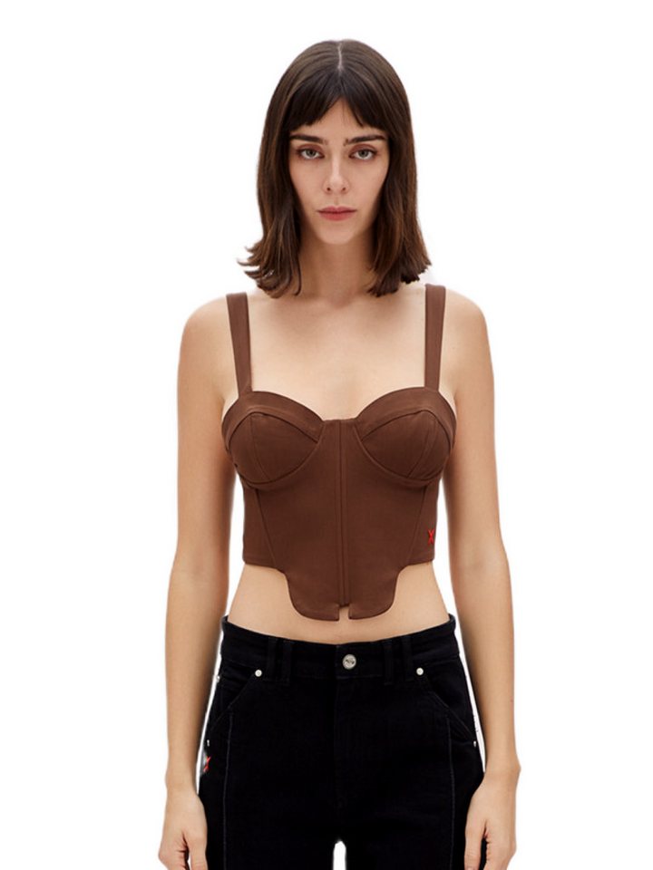 PCFG Sweater GEWEBTES KORSETTOP von PCFG