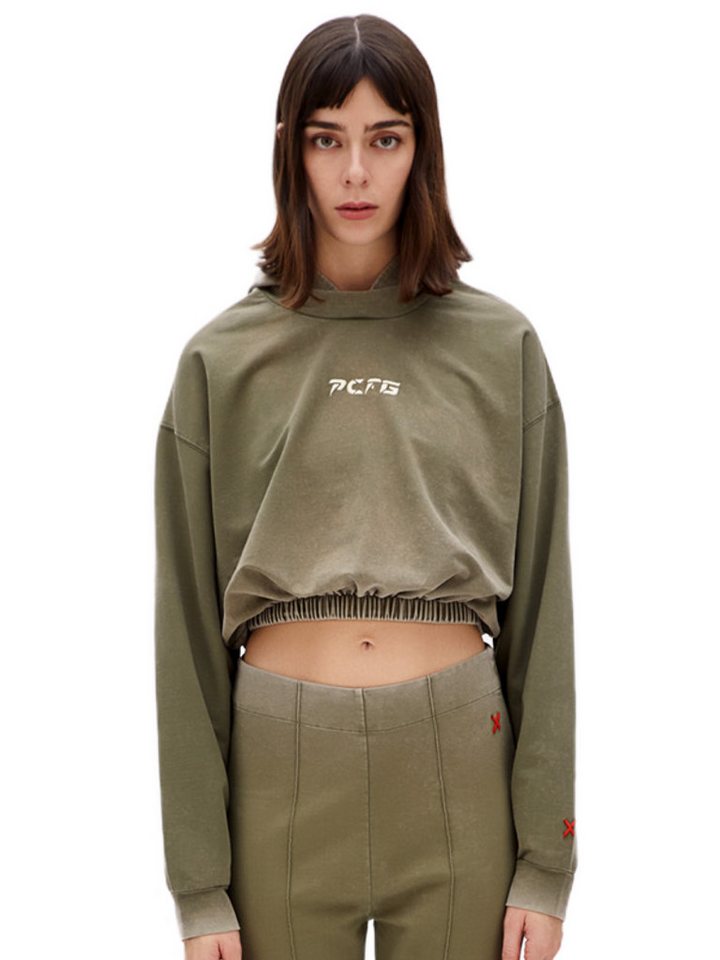 PCFG Sweater KURZER HOODIE MIT SÄUREWASCHEN von PCFG