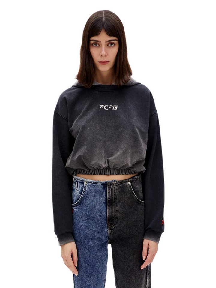 PCFG Sweater KURZER HOODIE MIT SÄUREWASCHEN von PCFG