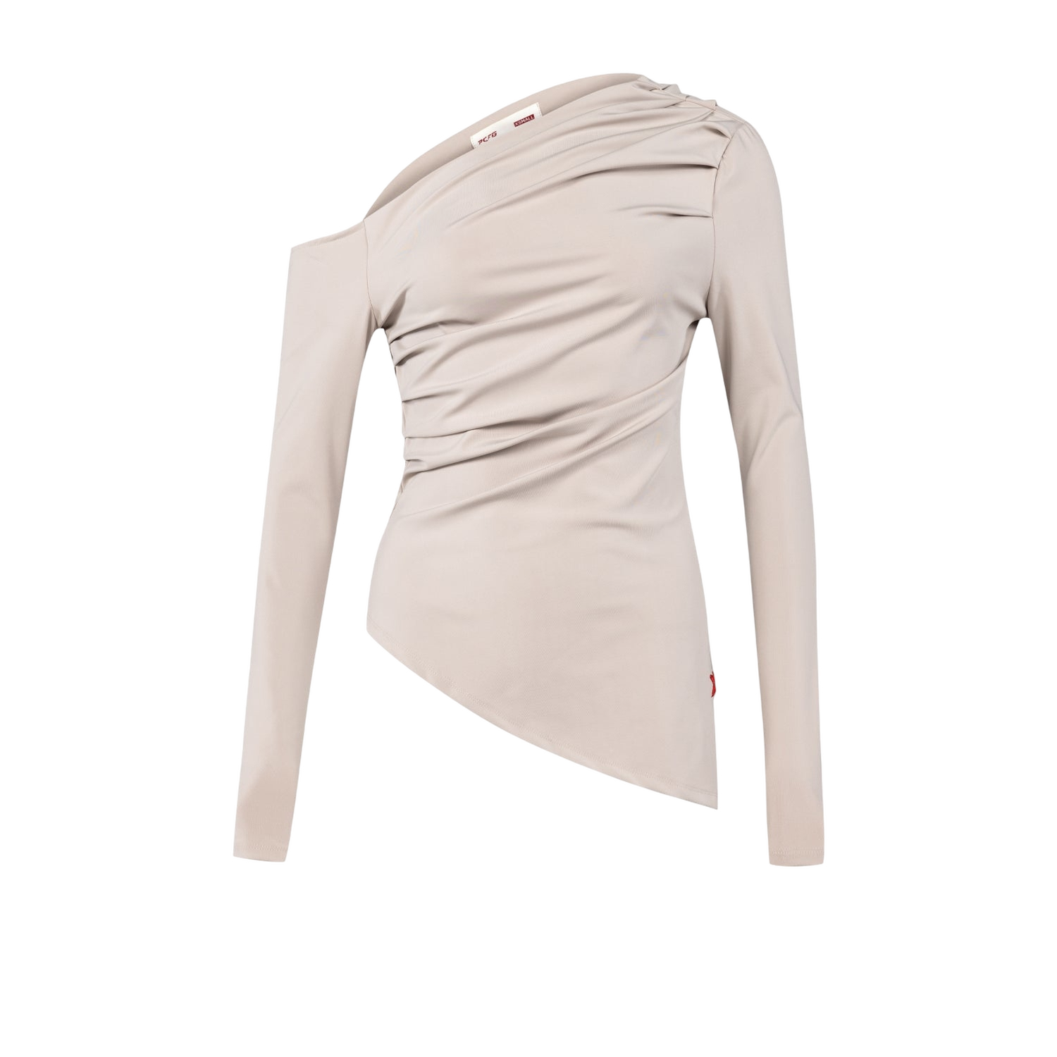 YOUR *ITCH DRAPED LONG SLEEVE TOP - STRING - Beige - L - PCFG - Long sleeve tops von PCFG